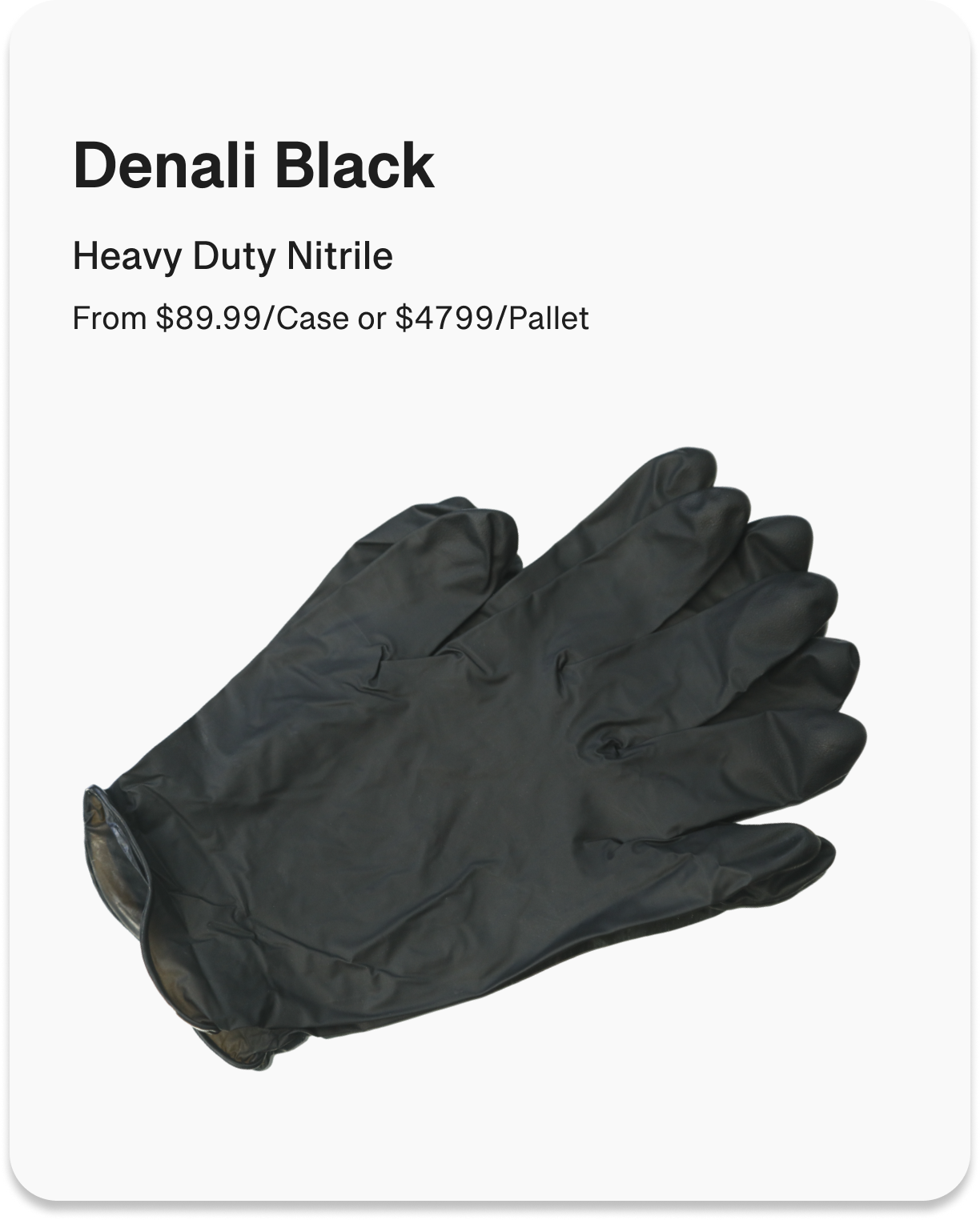 Heavy Duty Black Nitrile Glove